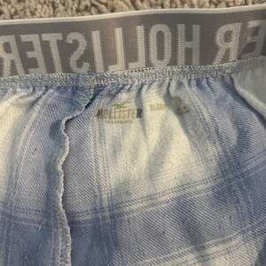 Hollister Blue and White Plaid Sleep Pants